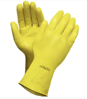 Household Latex 12" Flocked Yellow Large
