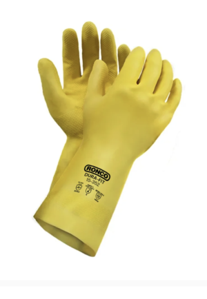 Dura-fit Latex 12" 20mil Flocked Yellow Small